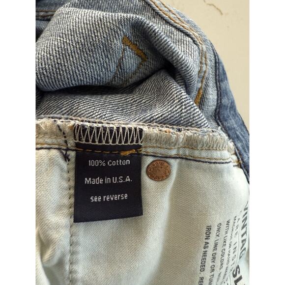 J Crew Jeans Vintage Slim Straight Womens 32 Blue Denim Mid Rise Medium Wash - Picture 13 of 14